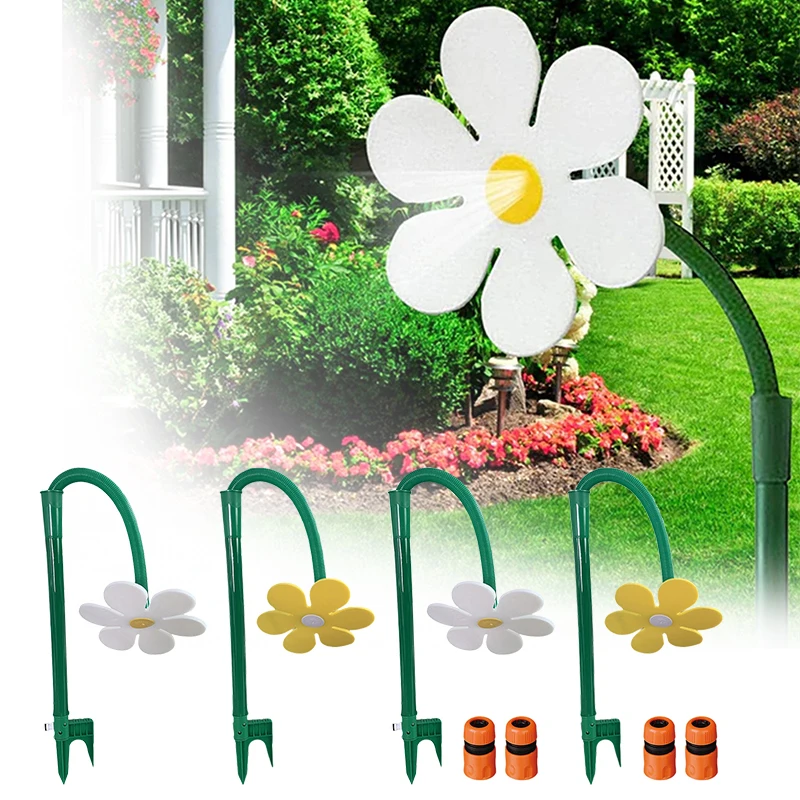 Garden Sprinkler Cute Flower Shape Crazy Whirling Yard Sprinklers 720Degrees Rotating Funny Colorful Dancing Daisy Lawn Watering
Garden Sprinkler Cute Flower Shape Crazy Whirling Yard Sprinklers 720Degrees Rotating Funny Colorful Dancing Daisy Lawn Watering