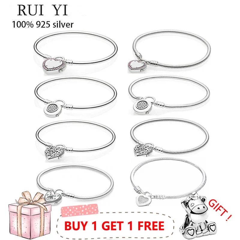Authentic S925 Sterling Silver Heart Texture Lock Cz Snake Bone Bracelet Is Suitable For Women's Diy Jewelry Original Charm
Authentic S925 Sterling Silver Heart Texture Lock Cz Snake Bone Bracelet Is Suitable For Women's Diy Jewelry Original Charm