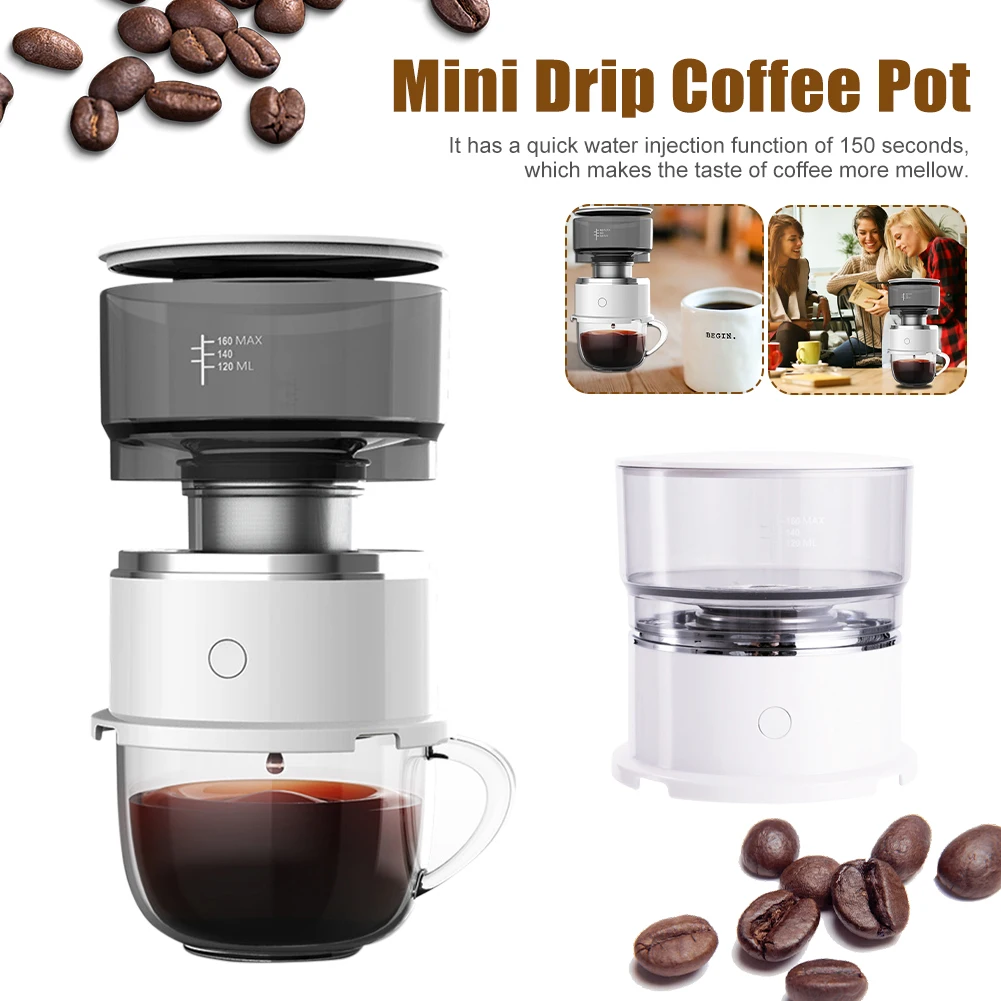 Mini Drip Coffee Pot Automatic Hand Brewing Coffee Maker Portable Coffee Brewer Espresso Machine For Outdoor Coffeeware
Mini Drip Coffee Pot Automatic Hand Brewing Coffee Maker Portable Coffee Brewer Espresso Machine For Outdoor Coffeeware