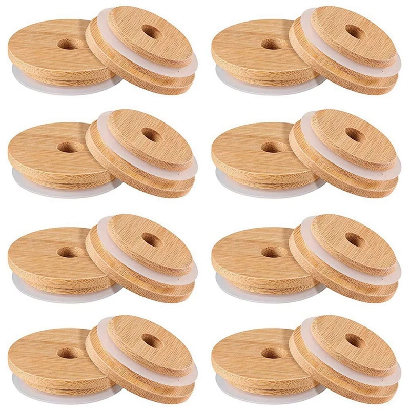BMBY-80Pcs Reusable Bamboo Jar Lids 70MM Bamboo Mason Jar Lids With Straw Hole For Wide Mouth Mason Jar (80Pcs) 
BMBY-80Pcs Reusable Bamboo Jar Lids 70MM Bamboo Mason Jar Lids With Straw Hole For Wide Mouth Mason Jar (80Pcs)