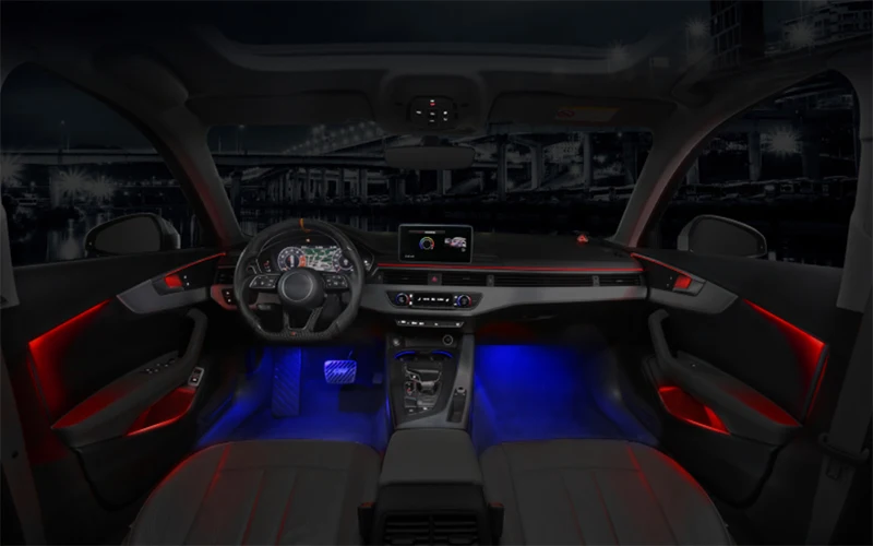 Fit for Audi A4L 2017-2021 high quality 32 colors ambient light A4L modified car interior original factory interior accessories
Fit for Audi A4L 2017-2021 high quality 32 colors ambient light A4L modified car interior original factory interior accessories
