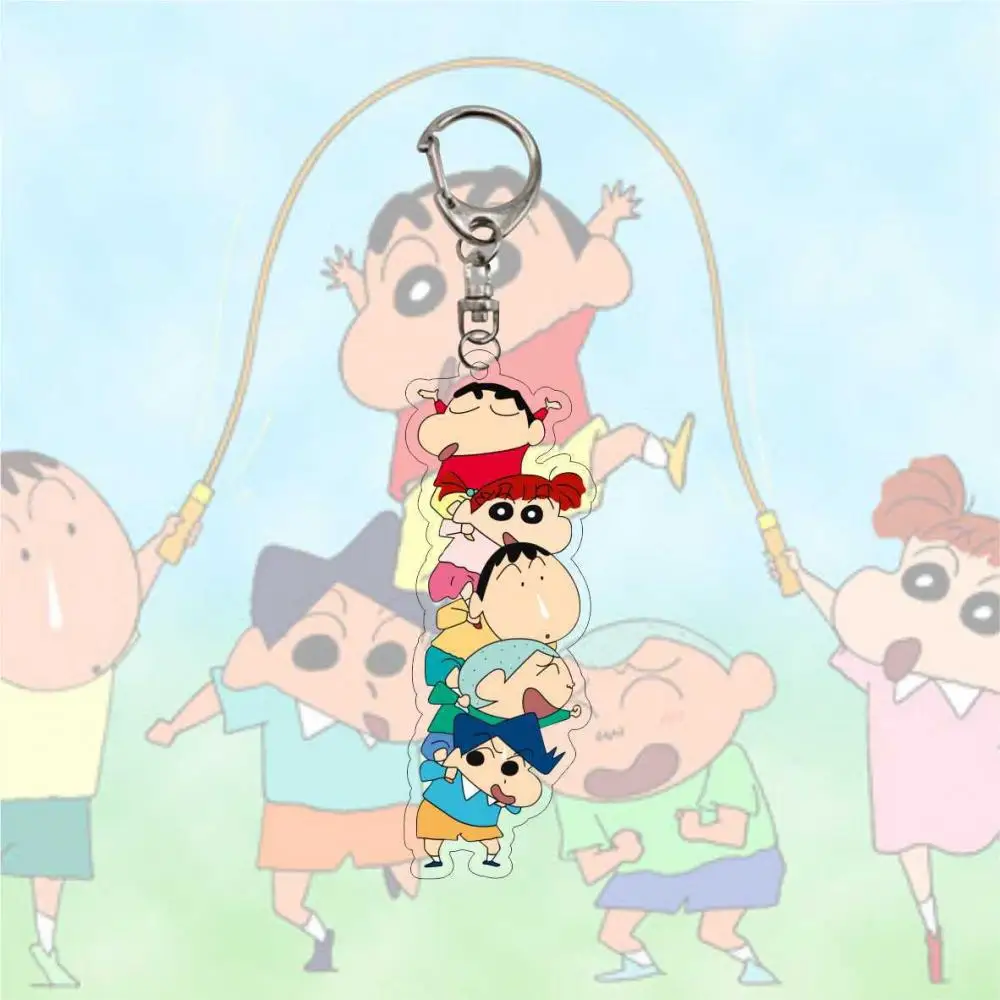 Kawaii Crayon Shinchan аниме брелок Подвеска мультфильм милая фотография искусственные