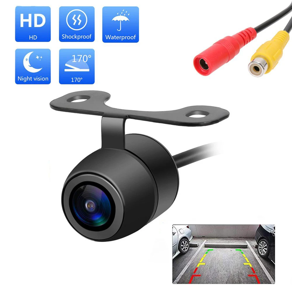 

IP68 Waterproof 170 Degree Car Rear View Camera 12IR Night Vision Reversing Automatic Parking Monitor CCD High-Definition Image