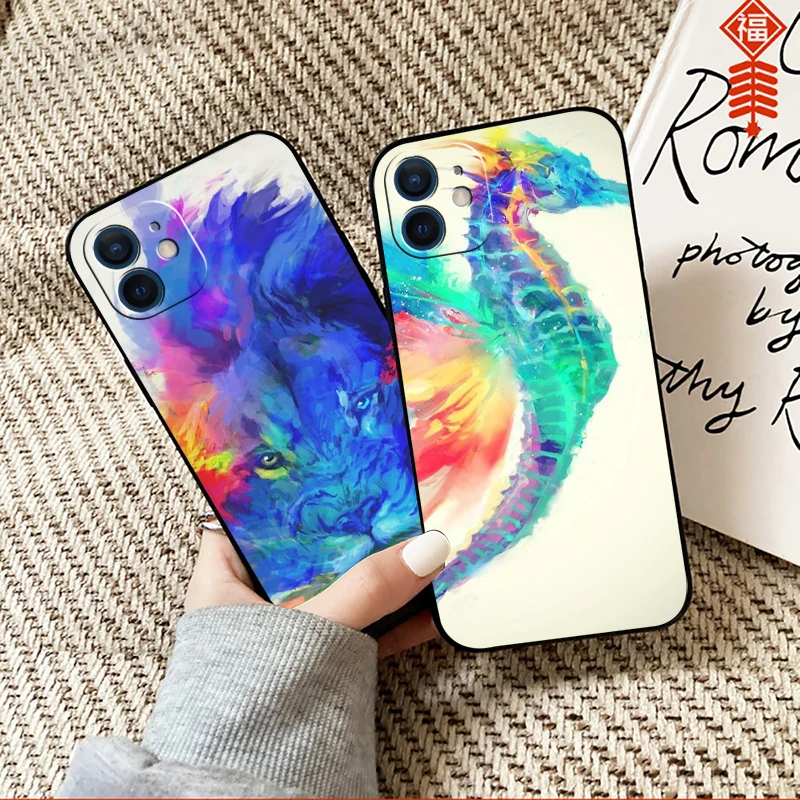 Watercolor Dog Wolf Lion Animal Phone Case For Funda iPhone 13 12 11 Pro Max Mini X XR XS Max SE 2020 6 6s 7 8 Plus Back Soft
Watercolor Dog Wolf Lion Animal Phone Case For Funda iPhone 13 12 11 Pro Max Mini X XR XS Max SE 2020 6 6s 7 8 Plus Back Soft