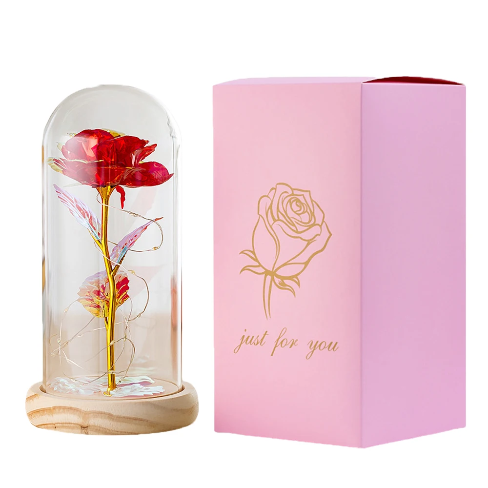 Christmas Gift Artificial Eternal Rose Beauty and the Beast Galaxy Flowers with Lights In Dome Decor Valentine Day Wedding Gift
Christmas Gift Artificial Eternal Rose Beauty and the Beast Galaxy Flowers with Lights In Dome Decor Valentine Day Wedding Gift
