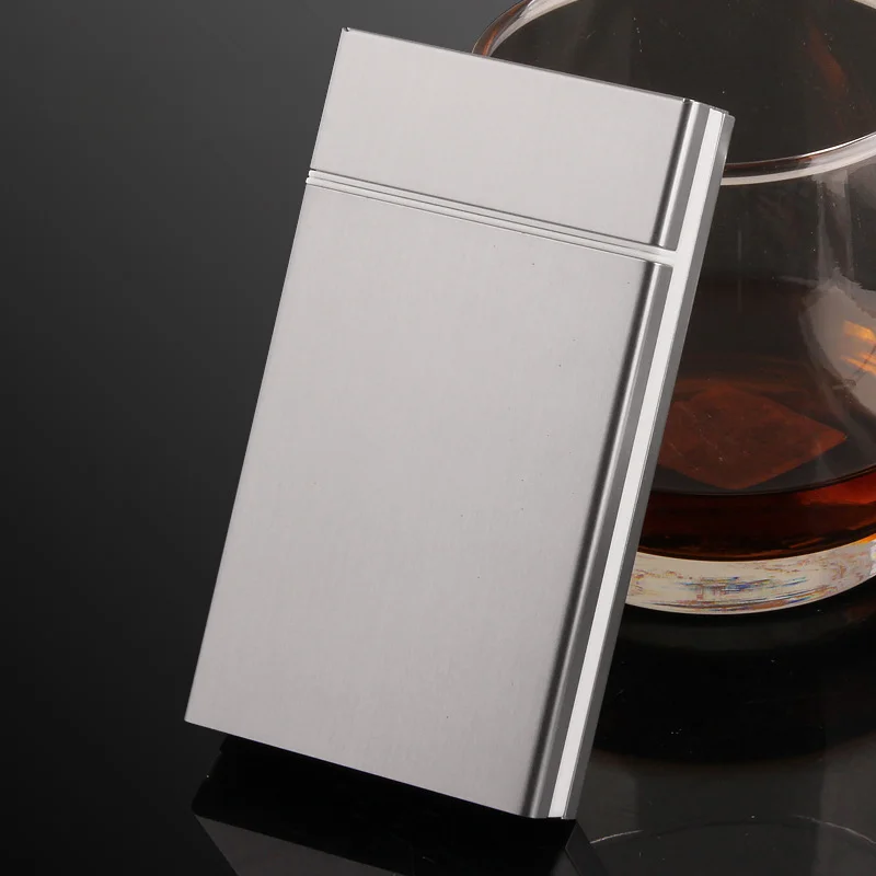 Aluminum Alloy Fine Cigarette Case with Automatic Pop-up Lid Holds Up To 20 Cigarettes
Aluminum Alloy Fine Cigarette Case with Automatic Pop-up Lid Holds Up To 20 Cigarettes