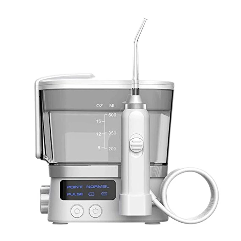 Portable Oral Irrigator 10 Mode Travel Case USB Rechargeable Cordless Water Flosser Water Jet Tooth Pick 600Ml 
Portable Oral Irrigator 10 Mode Travel Case USB Rechargeable Cordless Water Flosser Water Jet Tooth Pick 600Ml