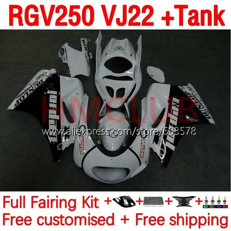 Body+Tank For SUZUKI RGV 250 SAPC VJ22 RGV-250 RGV250 90 91 92 93 94 95 96 1990 1992 1995 1996 Fairing Kit 183No.117 white gloss
Body+Tank For SUZUKI RGV 250 SAPC VJ22 RGV-250 RGV250 90 91 92 93 94 95 96 1990 1992 1995 1996 Fairing Kit 183No.117 white gloss
