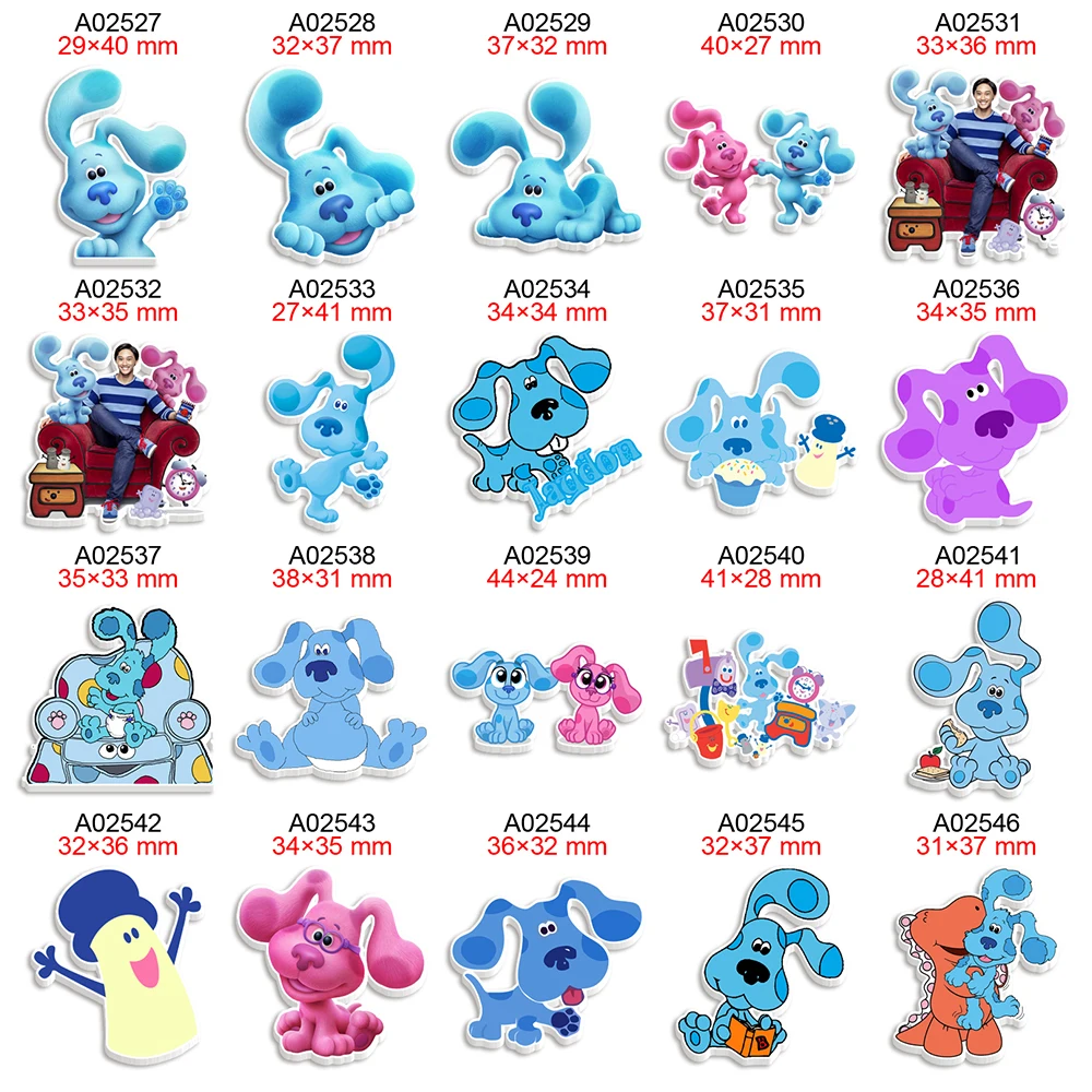 Printed Blue's Clue Planar Resin Flatback Dog Cabochons for DIY Bows Centers Keychain Decor Kids Crafts Handmade Material
Printed Blue's Clue Planar Resin Flatback Dog Cabochons for DIY Bows Centers Keychain Decor Kids Crafts Handmade Material
