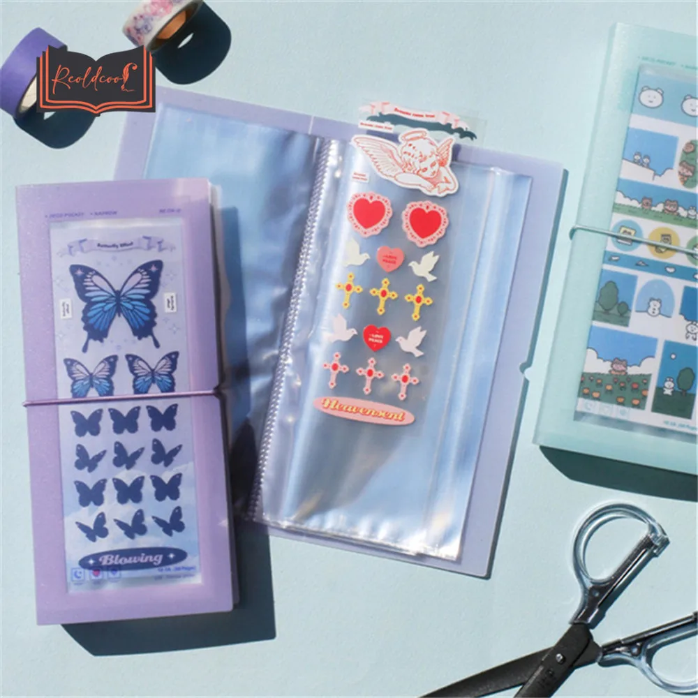 30 Slots Sticker Storage Bandage Book Folder Spiral Transparent Booklet Folder Idol Card Decorative Stickers Storage Planner
30 Slots Sticker Storage Bandage Book Folder Spiral Transparent Booklet Folder Idol Card Decorative Stickers Storage Planner