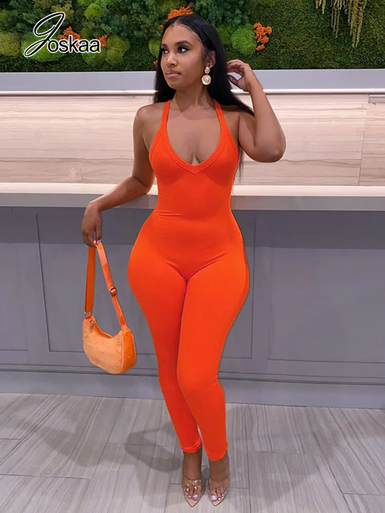 Joskaa Solid V-neck Spaghetti Strap Backless Rompers Womens Jumpsuit Fall Winter 2022 Female One Piece Outfits Casual Sportswear
Joskaa Solid V-neck Spaghetti Strap Backless Rompers Womens Jumpsuit Fall Winter 2022 Female One Piece Outfits Casual Sportswear