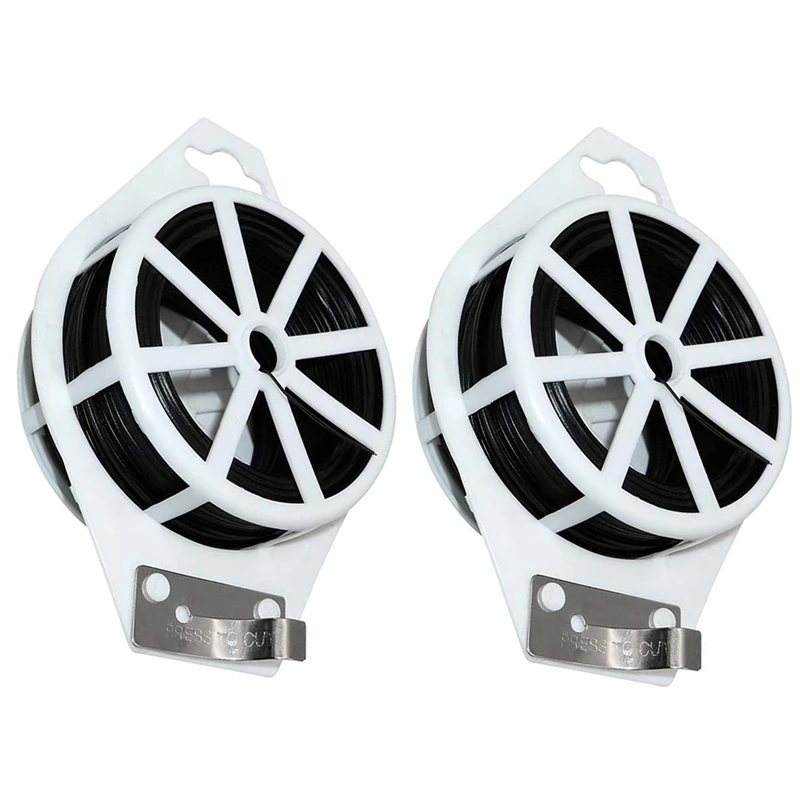 328 FT Garden Plant Ties With Trimmer, Twist Ties,Rust Free For Gardening And Office Organization 2Pcs (Black)
328 FT Garden Plant Ties With Trimmer, Twist Ties,Rust Free For Gardening And Office Organization 2Pcs (Black)