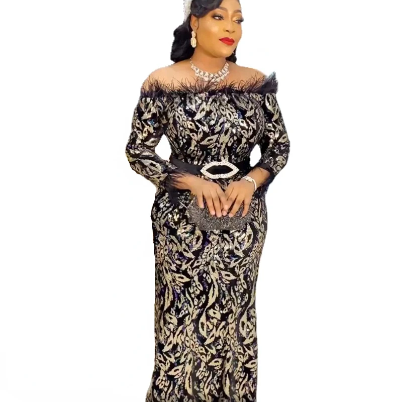 Plus Size African Dresses for Women Off Shoulder Mermaid Bodycon Maxi Dress Elegant Evening Party Birthday Vestidos Mujer
Plus Size African Dresses for Women Off Shoulder Mermaid Bodycon Maxi Dress Elegant Evening Party Birthday Vestidos Mujer