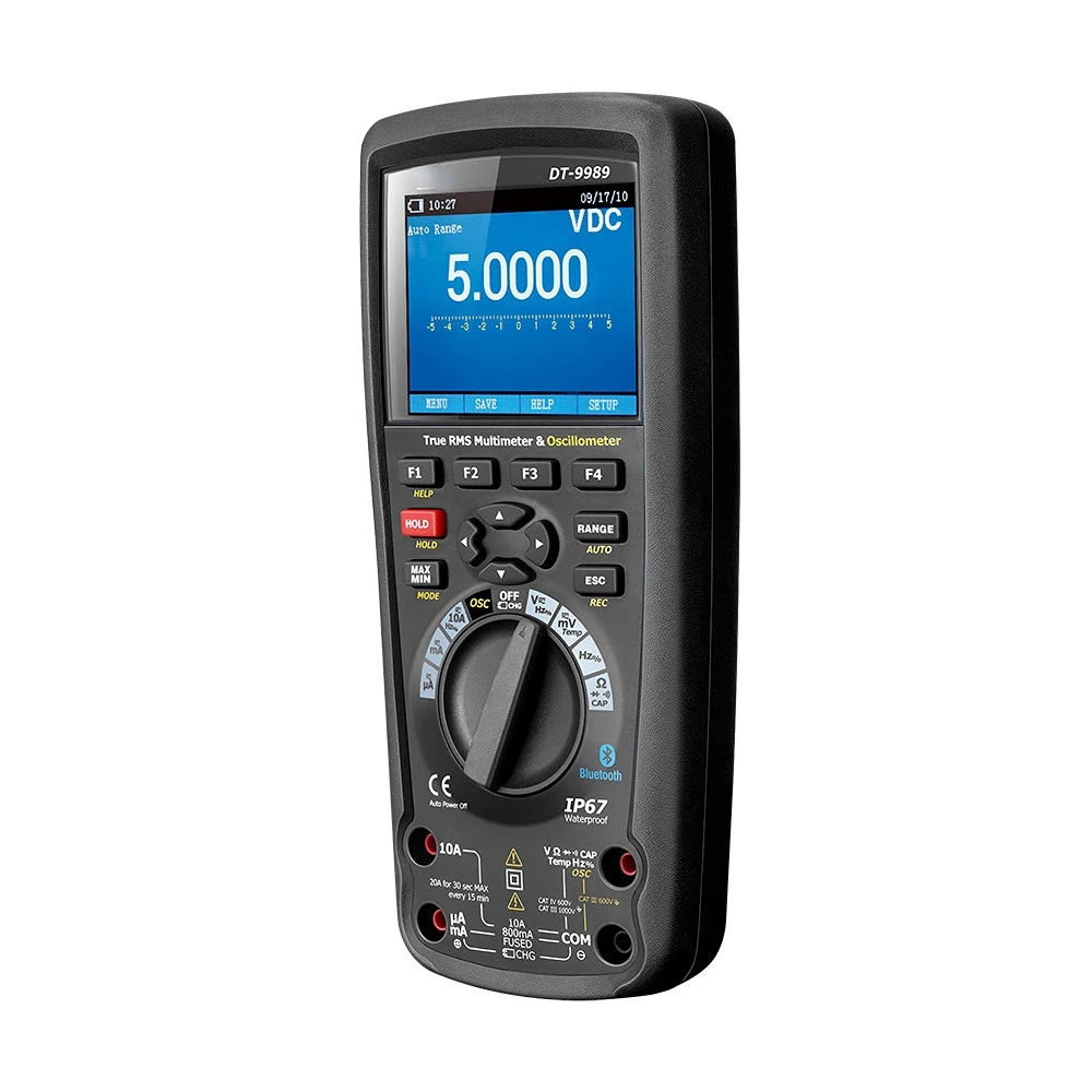 DECCA DC-DT-9989 Professional True RMS Industrial digital Oscilloscope Multimeter Portable with TFT color LCD display
DECCA DC-DT-9989 Professional True RMS Industrial digital Oscilloscope Multimeter Portable with TFT color LCD display