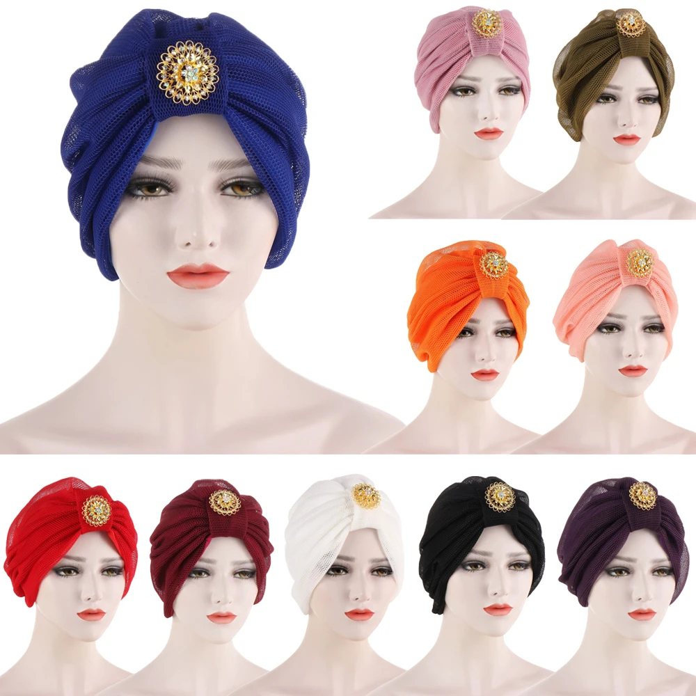 New Women Knotted Indian Cap Inner Hijab Ruffle Turban Muslim Hat Headband Female Chemo Caps Head Wrap Headcover With Diamonds 
New Women Knotted Indian Cap Inner Hijab Ruffle Turban Muslim Hat Headband Female Chemo Caps Head Wrap Headcover With Diamonds