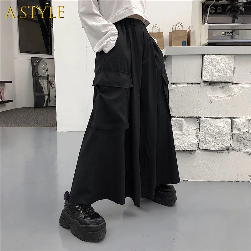 A GIRLS Japanese Black Pants Pockets Causal Pant Vintage Women Men Loose Wide Leg Trousers Stretch High Waist Straight Pants
A GIRLS Japanese Black Pants Pockets Causal Pant Vintage Women Men Loose Wide Leg Trousers Stretch High Waist Straight Pants