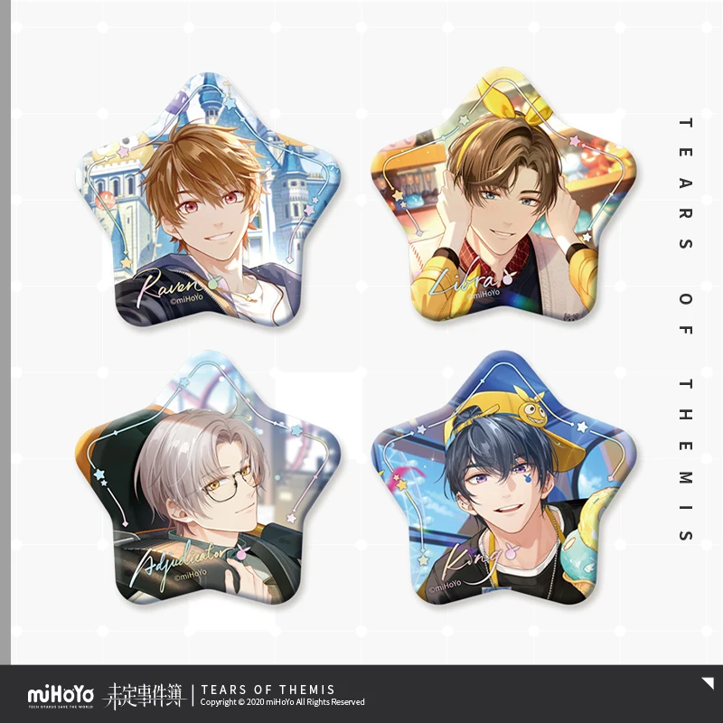 Love Game Tears of Themis Cosplay Laser Badge Anime Metal Cartoon Accessory Marius Vilhelm Artem Xiayan Star Decoration HD Print
Love Game Tears of Themis Cosplay Laser Badge Anime Metal Cartoon Accessory Marius Vilhelm Artem Xiayan Star Decoration HD Print