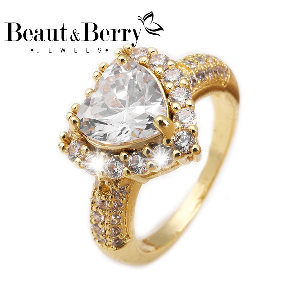 Beaut&Berry Women's Classic Heart Rings Copper Zircon Romantic Love Rings Wedding Office Party Gift Accessories Shiny Jewelry
Beaut&Berry Women's Classic Heart Rings Copper Zircon Romantic Love Rings Wedding Office Party Gift Accessories Shiny Jewelry