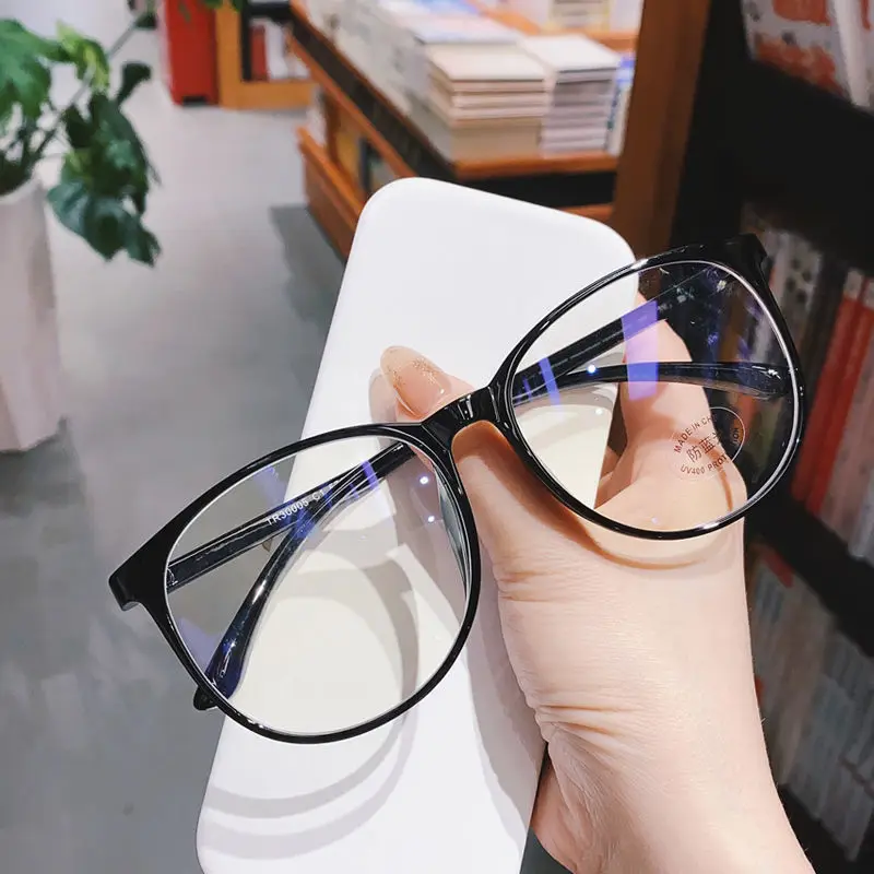 

Anti Blue Light Glasses Men Women Plain Glasses Blu-ray Computer Goggles Vintage Glasses Rim Glasses Frame round Frame