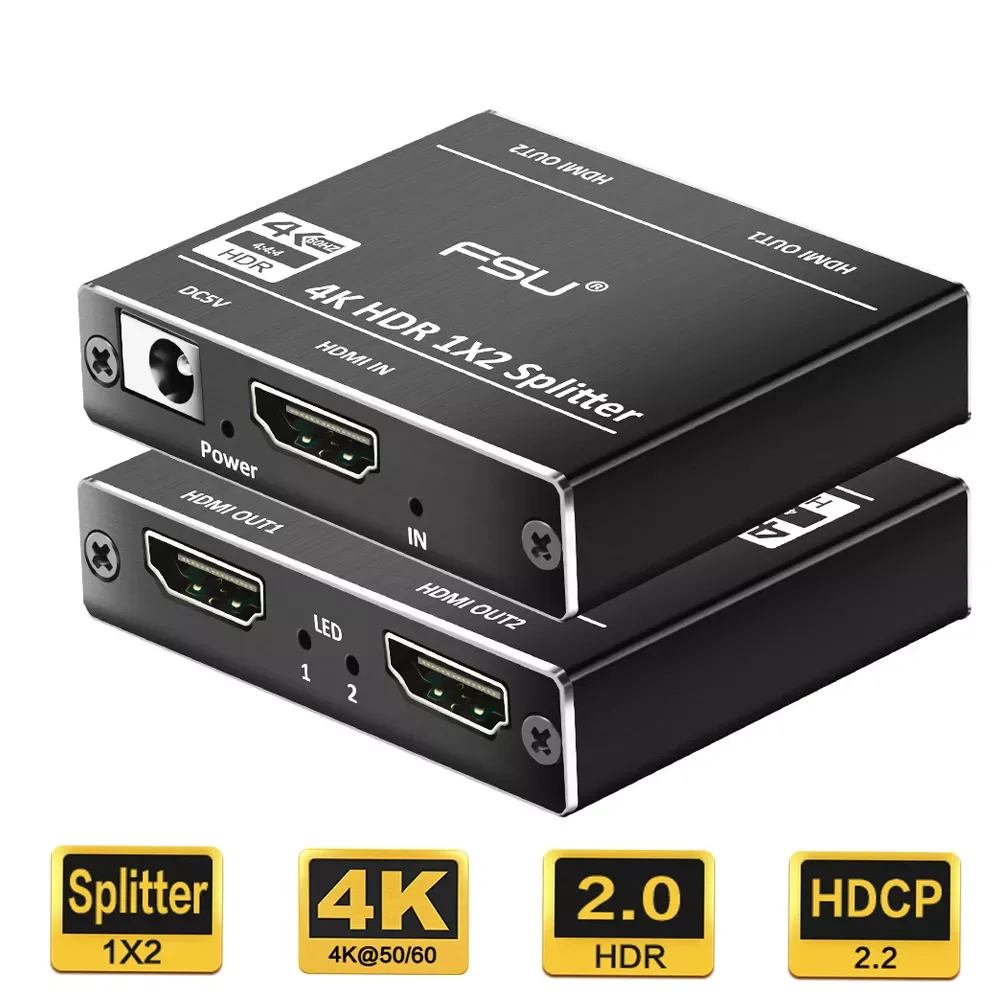 Разветвитель HDMI 1 в 2 Выход 2,0 адаптер 1x2 HDCP 2,2 4K 60 Гц HDR переключатель HDMI переключатель видеокабель для HDTV DVD PS4 XBOX HDMI кабель
Разветвитель HDMI 1 в 2 Выход 2,0 адаптер 1x2 HDCP 2,2 4K 60 Гц HDR переключатель HDMI переключатель видеокабель для HDTV DVD PS4 XBOX HDMI кабель