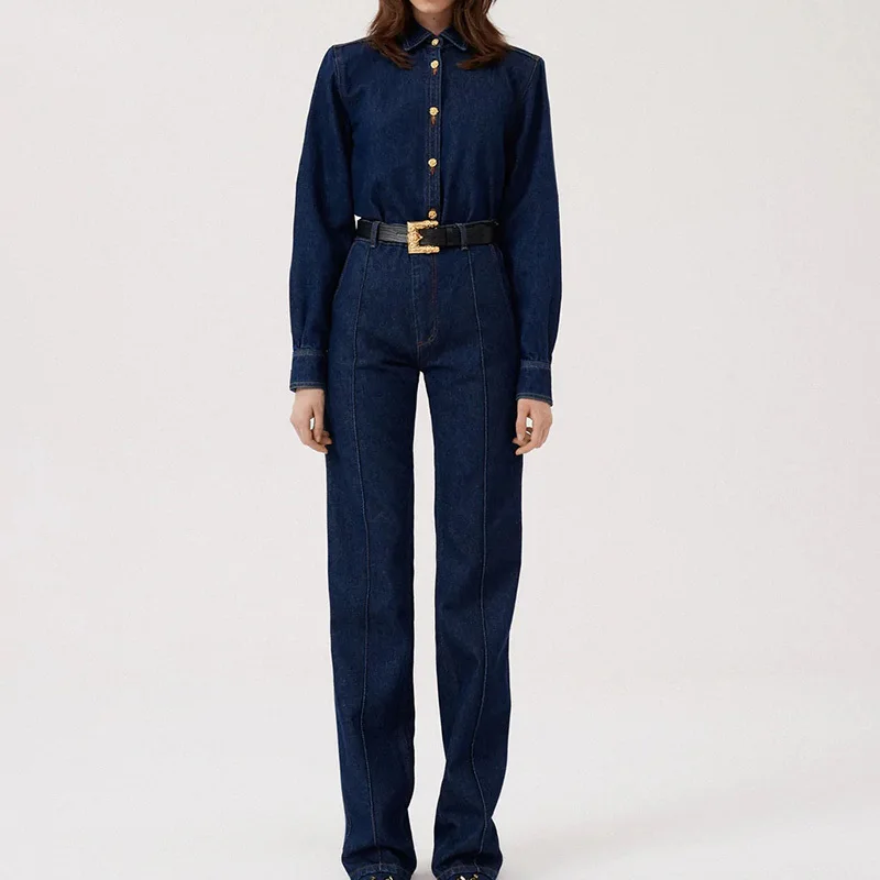 Женские прямые джинсы на раннюю осень, повседневные свободные длинные брюки с высокой талией и поясом в стиле милитари, трендовые винтажные...
Женские прямые джинсы на раннюю осень, повседневные свободные длинные брюки с высокой талией и поясом в стиле милитари, трендовые винтажные...