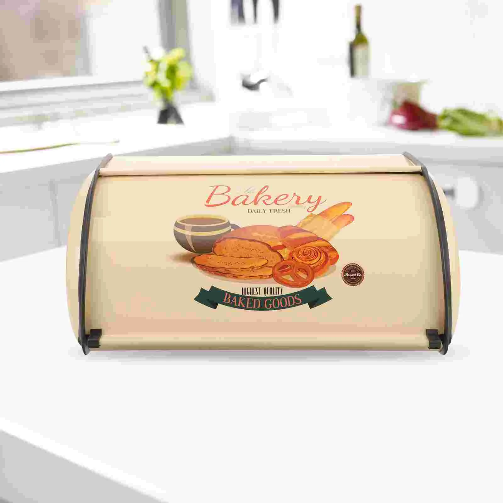Household Bread Bin Desktop Kitchen Countertop Container Metal Shop Storage Breadbox Bins
Household Bread Bin Desktop Kitchen Countertop Container Metal Shop Storage Breadbox Bins