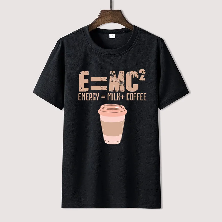 2022 E=mc2 Energy Milk Coffee Formula Men Women Summer 100% Cotton Black Tees Male Newest Top Popular Normal Tee Shirts Unisex
2022 E=mc2 Energy Milk Coffee Formula Men Women Summer 100% Cotton Black Tees Male Newest Top Popular Normal Tee Shirts Unisex