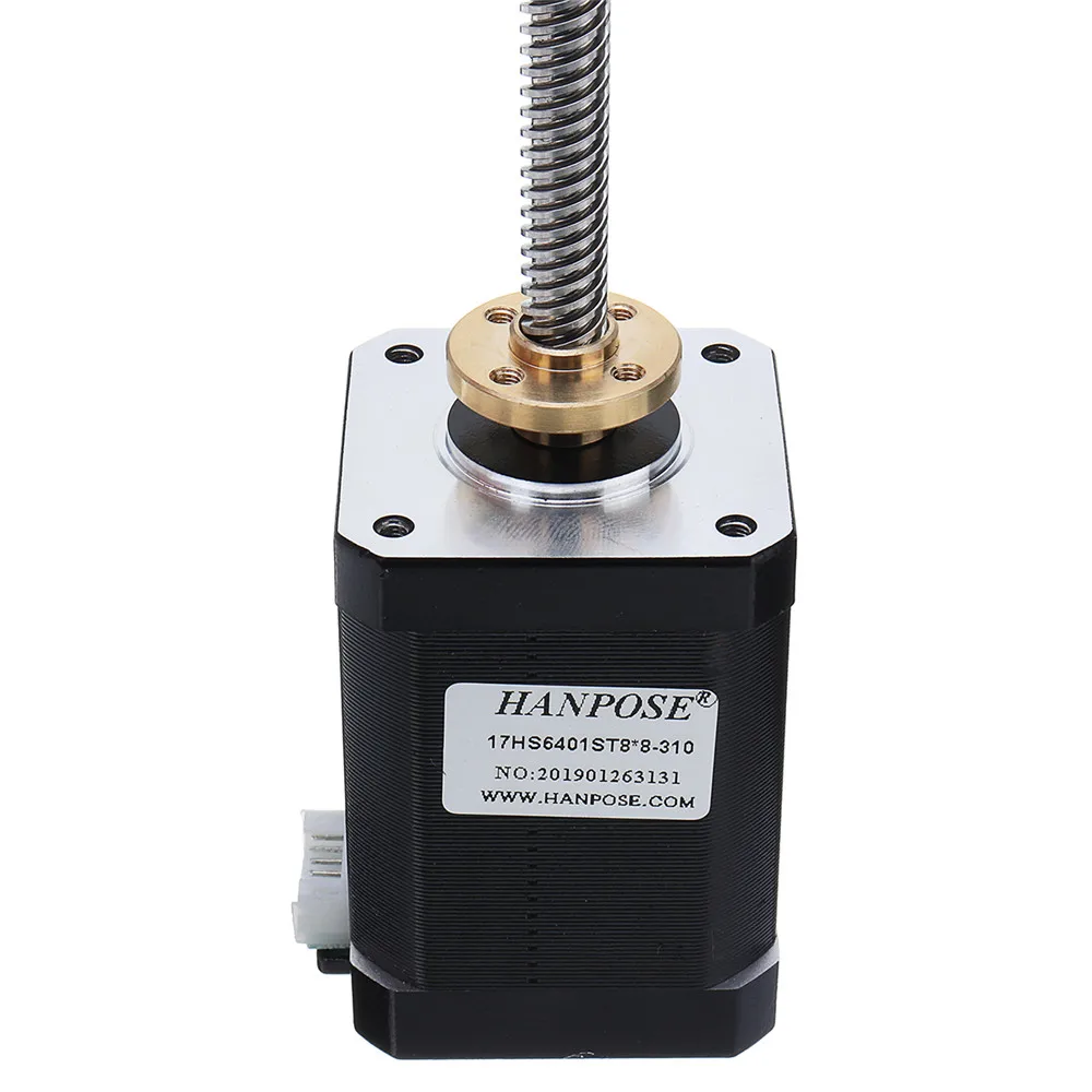 Шаговый двигатель 17HS6401-S T8x8 Nema 17, приводной винт, 42, линейный привод, 4 провода, 100/150/250 мм, шаговый двигатель с кабелем для 3D-принтера
Шаговый двигатель 17HS6401-S T8x8 Nema 17, приводной винт, 42, линейный привод, 4 провода, 100/150/250 мм, шаговый двигатель с кабелем для 3D-принтера