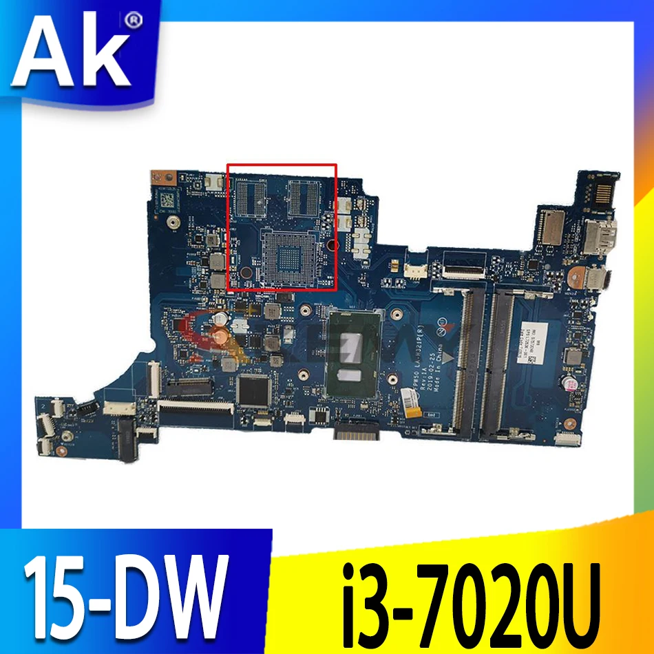 LA-H321P для ноутбука HP 15-DW 15S-DU 15s-DR, материнская плата ноутбука L51984-001 с процессором i3-7020U DDR4 100%, протестирована
LA-H321P для ноутбука HP 15-DW 15S-DU 15s-DR, материнская плата ноутбука L51984-001 с процессором i3-7020U DDR4 100%, протестирована
