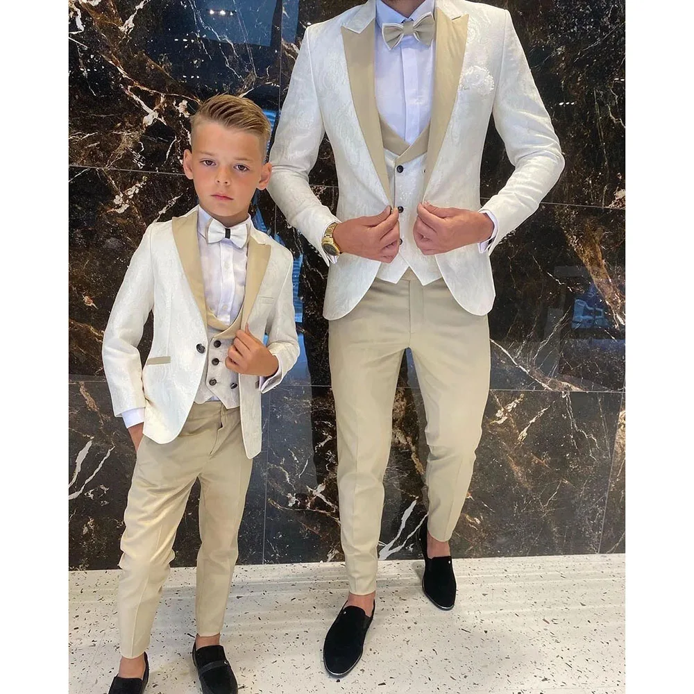 Newest Pattern Father and Son Men Suits Wedding Prom Groom Tuxedos Terno Masculino Slim Fit Blazer 3 Pieces Jacket+Pant+Vest
Newest Pattern Father and Son Men Suits Wedding Prom Groom Tuxedos Terno Masculino Slim Fit Blazer 3 Pieces Jacket+Pant+Vest