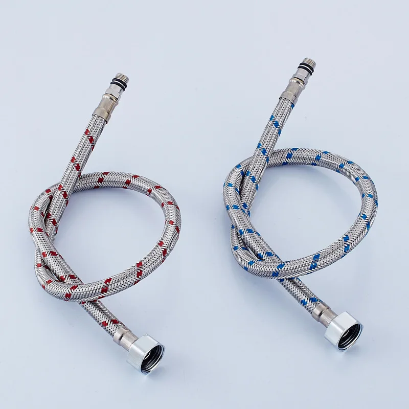 1 Pair Stainless Steel Flexible Plumbing Pipe Cold Hot Mixer Faucet Water Supply Hoses Bathroom Accessories
1 Pair Stainless Steel Flexible Plumbing Pipe Cold Hot Mixer Faucet Water Supply Hoses Bathroom Accessories