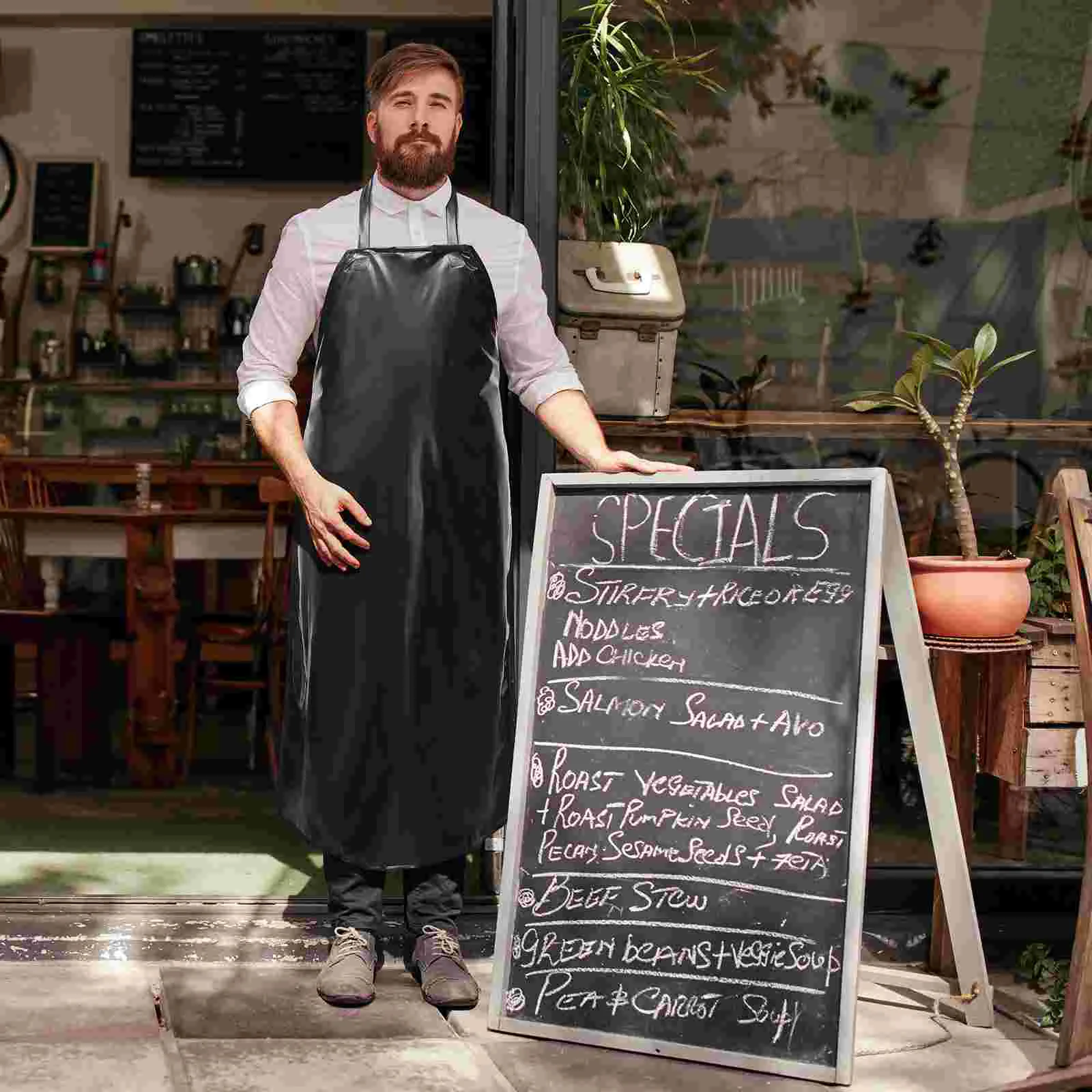 Apron Aprons Work Waterproof Kitchen Rubber Dishwashing Men Butcher Vinyl Cooking Industrial Neck Bib Grooming Chef Duty Heavy
Apron Aprons Work Waterproof Kitchen Rubber Dishwashing Men Butcher Vinyl Cooking Industrial Neck Bib Grooming Chef Duty Heavy