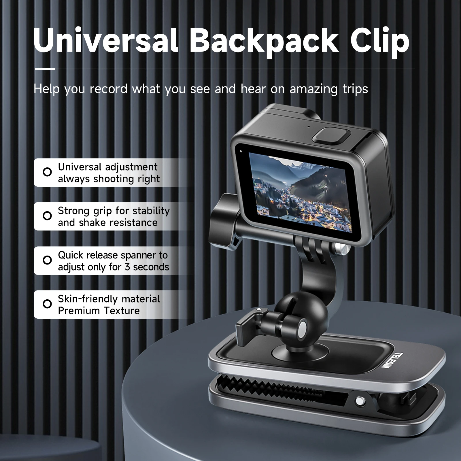 universal backpack clip perspective for gopro mobile phone universal quick release shoulder bag clip action camera accessories
universal backpack clip perspective for gopro mobile phone universal quick release shoulder bag clip action camera accessories