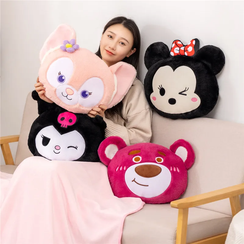 Disney Creative Cartoon Car Pillow Blanket Strawberry Bear Linabell Mickey Mouse Kawaii Office Cushion Nap Quilt Plush Toys Doll
Disney Creative Cartoon Car Pillow Blanket Strawberry Bear Linabell Mickey Mouse Kawaii Office Cushion Nap Quilt Plush Toys Doll