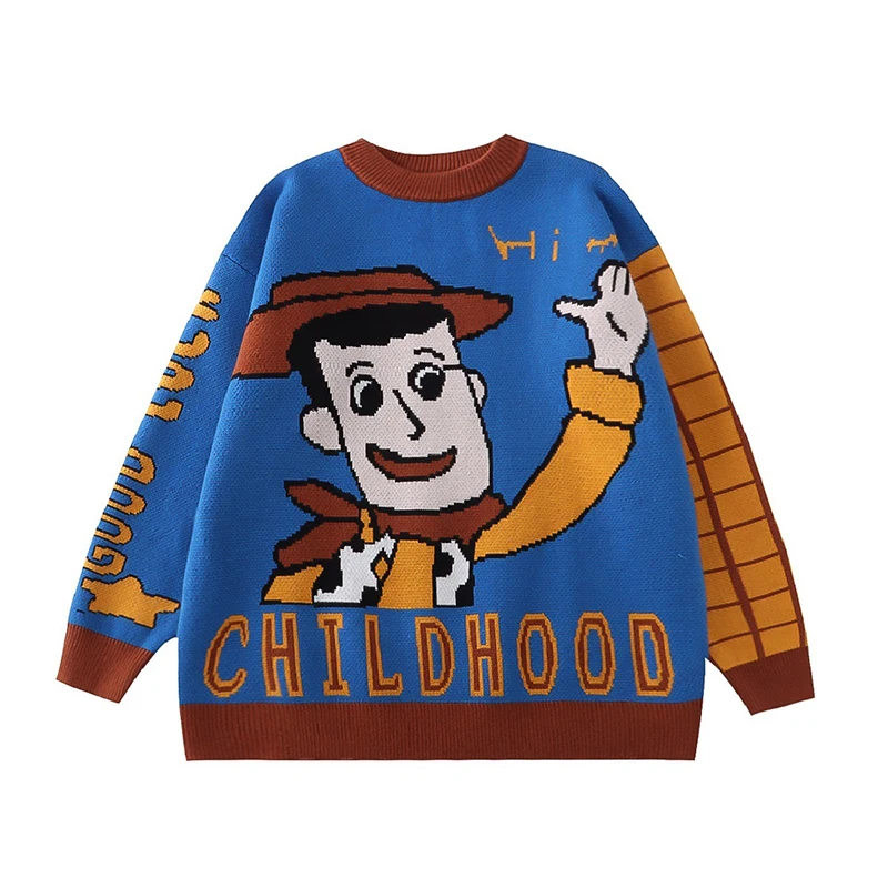 Thick Warm Sweater Cartoon Jacquard Knit Top Women's Winter New Loose Casual Long Sleeve O Neck Pullover Pullover Women
Thick Warm Sweater Cartoon Jacquard Knit Top Women's Winter New Loose Casual Long Sleeve O Neck Pullover Pullover Women