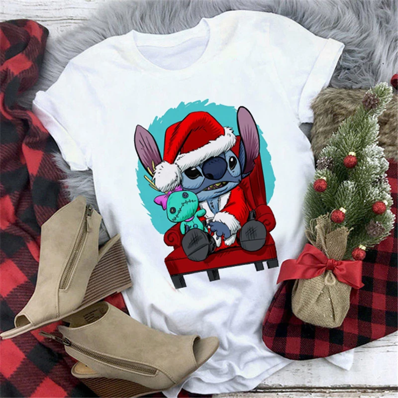 Disney Manga Tshirt Women Funny Ohana Stitch Graphic T-shirt Lilo Stitch Kawaii Christmas Cartoon T Shirt Streetwear Tops Female
Disney Manga Tshirt Women Funny Ohana Stitch Graphic T-shirt Lilo Stitch Kawaii Christmas Cartoon T Shirt Streetwear Tops Female