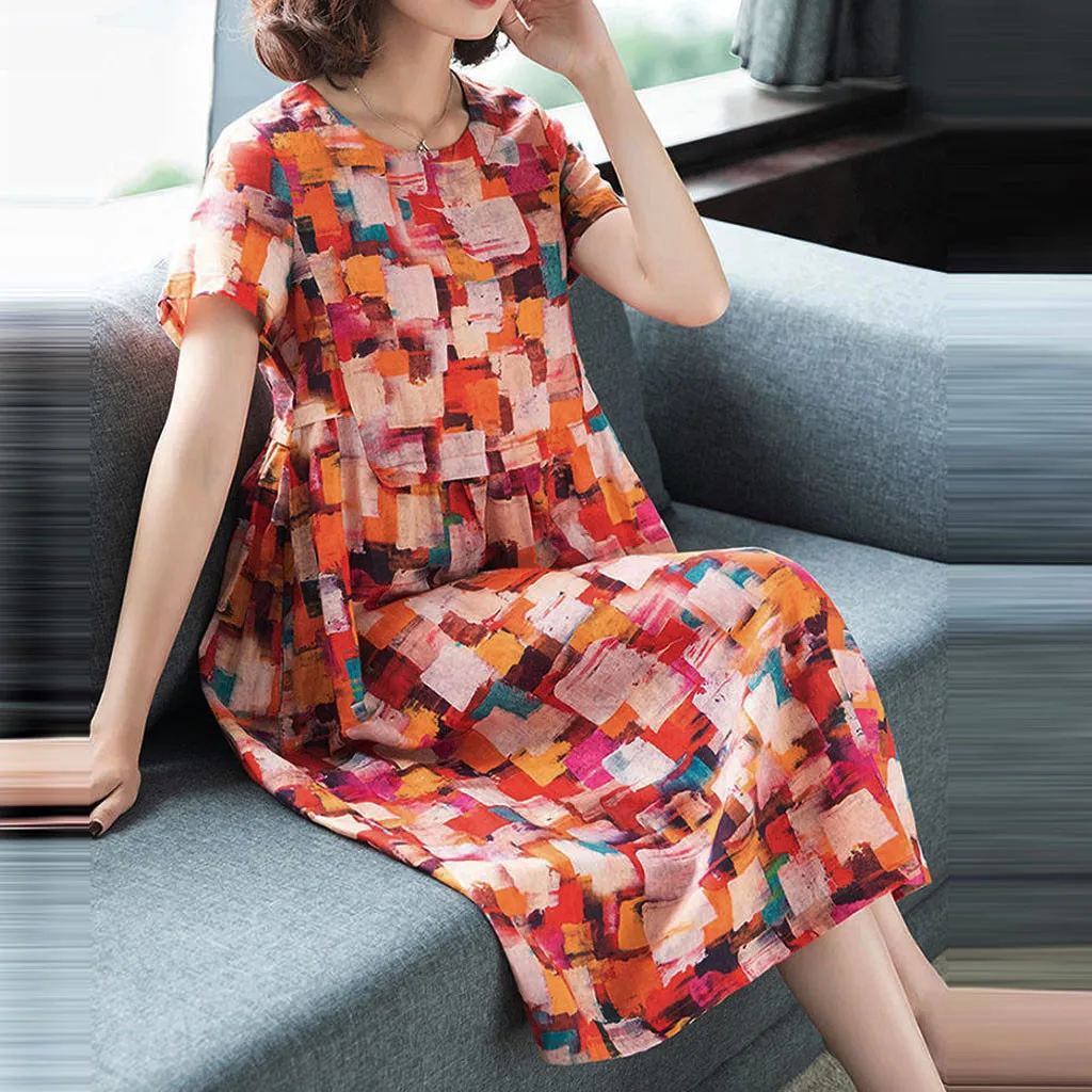 Maxi Dresses Women Casual Elegant Patchwork Short Sleeves O-neck Loose Dress Plus Size Long Dress Boho Party Dress
Maxi Dresses Women Casual Elegant Patchwork Short Sleeves O-neck Loose Dress Plus Size Long Dress Boho Party Dress