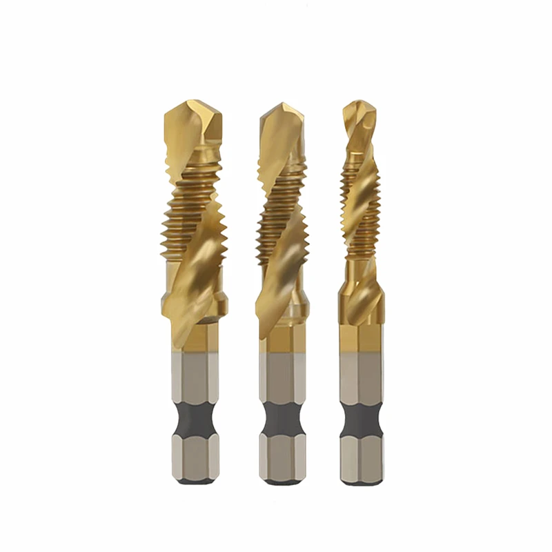 HSS Metric Thread Tap Drill Bits Set M3-M10 Hex Shank Titanium Drill Bit Plated Screw Metric Drill Tap Hand Tools 1/4 Shank 6.35
HSS Metric Thread Tap Drill Bits Set M3-M10 Hex Shank Titanium Drill Bit Plated Screw Metric Drill Tap Hand Tools 1/4 Shank 6.35