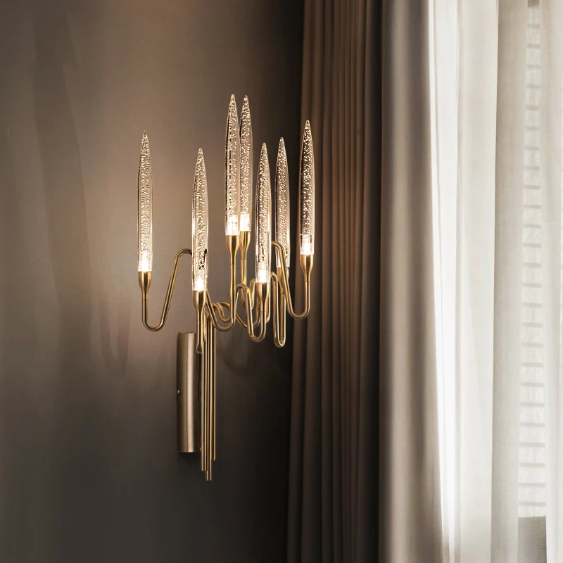 Postmodern Crystal Wall Lamps Luxury Living Room Wall Light Creative Model Room Soft Decor Candle Lights Minimalist Bedroom Lamp
Postmodern Crystal Wall Lamps Luxury Living Room Wall Light Creative Model Room Soft Decor Candle Lights Minimalist Bedroom Lamp