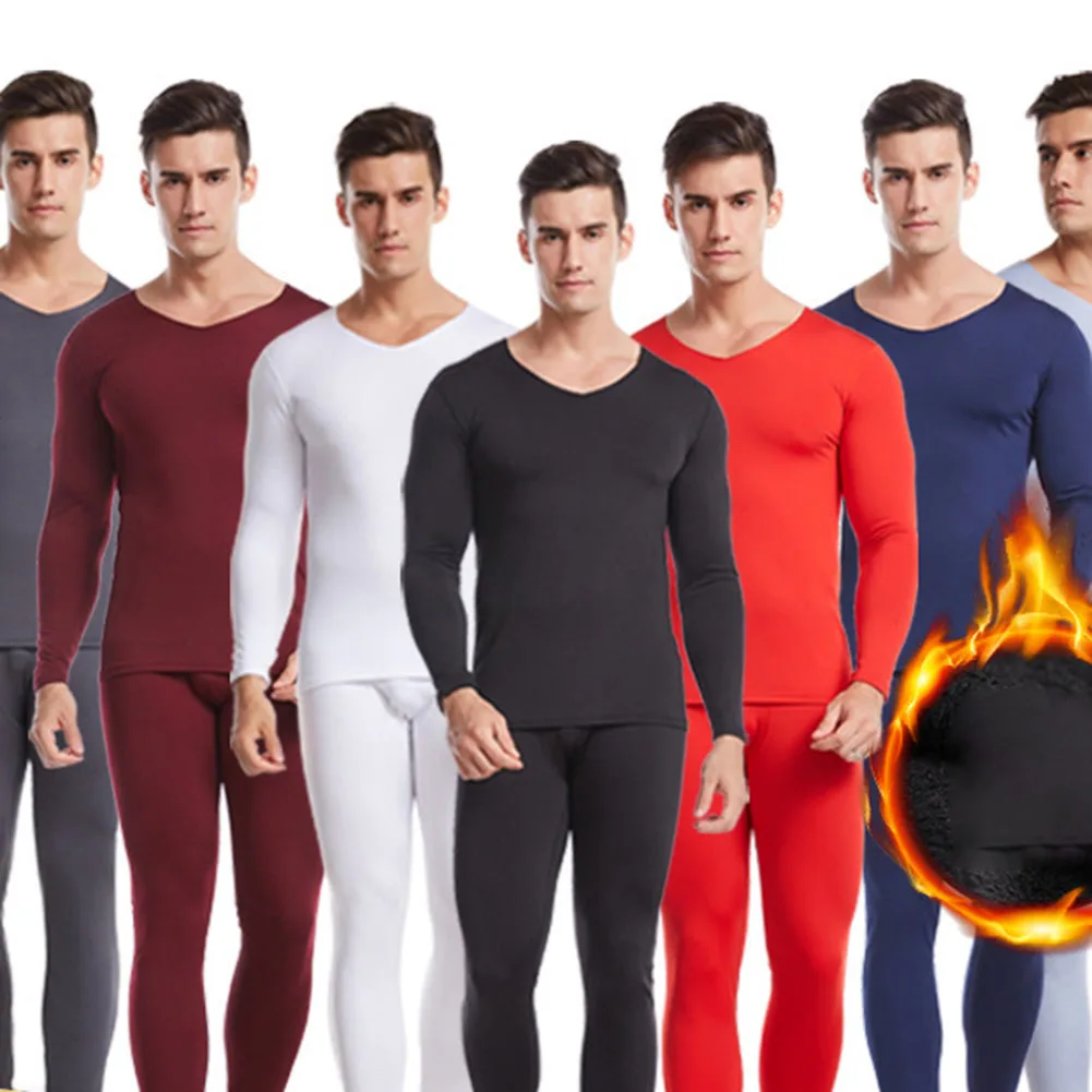 Winter New Men's Non-marking Thermal Men's V-neck Underwears Suit Skin-friendly Comfortable Quick-heating Long Johns Suit
Winter New Men's Non-marking Thermal Men's V-neck Underwears Suit Skin-friendly Comfortable Quick-heating Long Johns Suit