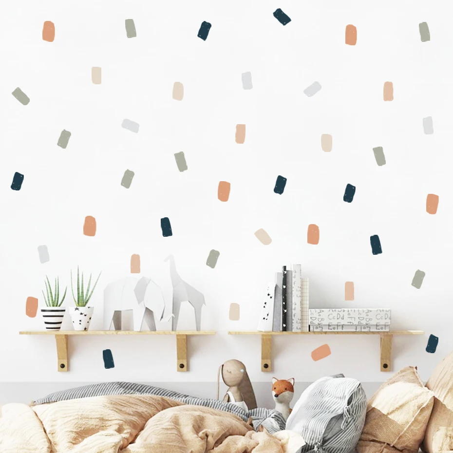 Abstract Geometric Irregular Squares Brush Spots Nursery Wall Sticker Removable Peel and Stick Wall Decals Kids Room Home Decor
Abstract Geometric Irregular Squares Brush Spots Nursery Wall Sticker Removable Peel and Stick Wall Decals Kids Room Home Decor