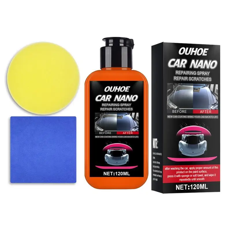 120ML Car Nano Repair Spray Auto Scaratch Repait Liquid Wax Car Repair Polishing Wax Anti Scratch Paint Care Agent
120ML Car Nano Repair Spray Auto Scaratch Repait Liquid Wax Car Repair Polishing Wax Anti Scratch Paint Care Agent