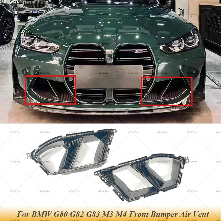 Carbon Fiber FRP Car Front Bumper Air Vent Covers Trims For BMW 3 4 Series G80 G82 G83 M3 M4 2021 2022 MP Fog Lamp Grill Cover
Carbon Fiber FRP Car Front Bumper Air Vent Covers Trims For BMW 3 4 Series G80 G82 G83 M3 M4 2021 2022 MP Fog Lamp Grill Cover