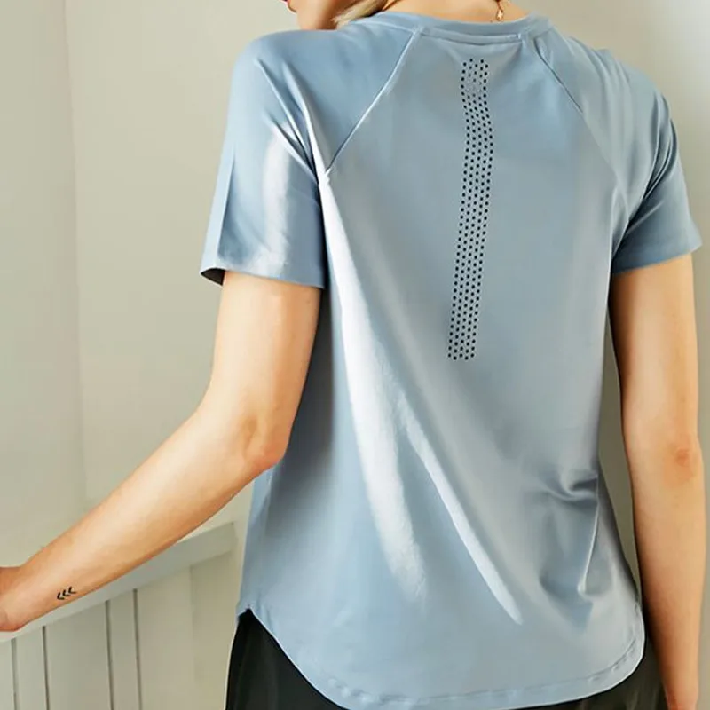 Yoga Shirts for Women Sports Blouse Running Short-Sleeved Round Neck Breathable Sweat-Absorbent Loose Tops Fitness Gym Clothing
Yoga Shirts for Women Sports Blouse Running Short-Sleeved Round Neck Breathable Sweat-Absorbent Loose Tops Fitness Gym Clothing
