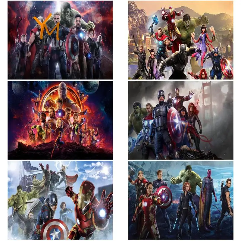 Алмазная живопись Мстители серия Marvel Алмазная мозаика 5D Сделай Сам полностью Алмазная вышивка крестиком декоративное искусство ручной Дек... 
Алмазная живопись Мстители серия Marvel Алмазная мозаика 5D Сделай Сам полностью Алмазная вышивка крестиком декоративное искусство ручной Дек...