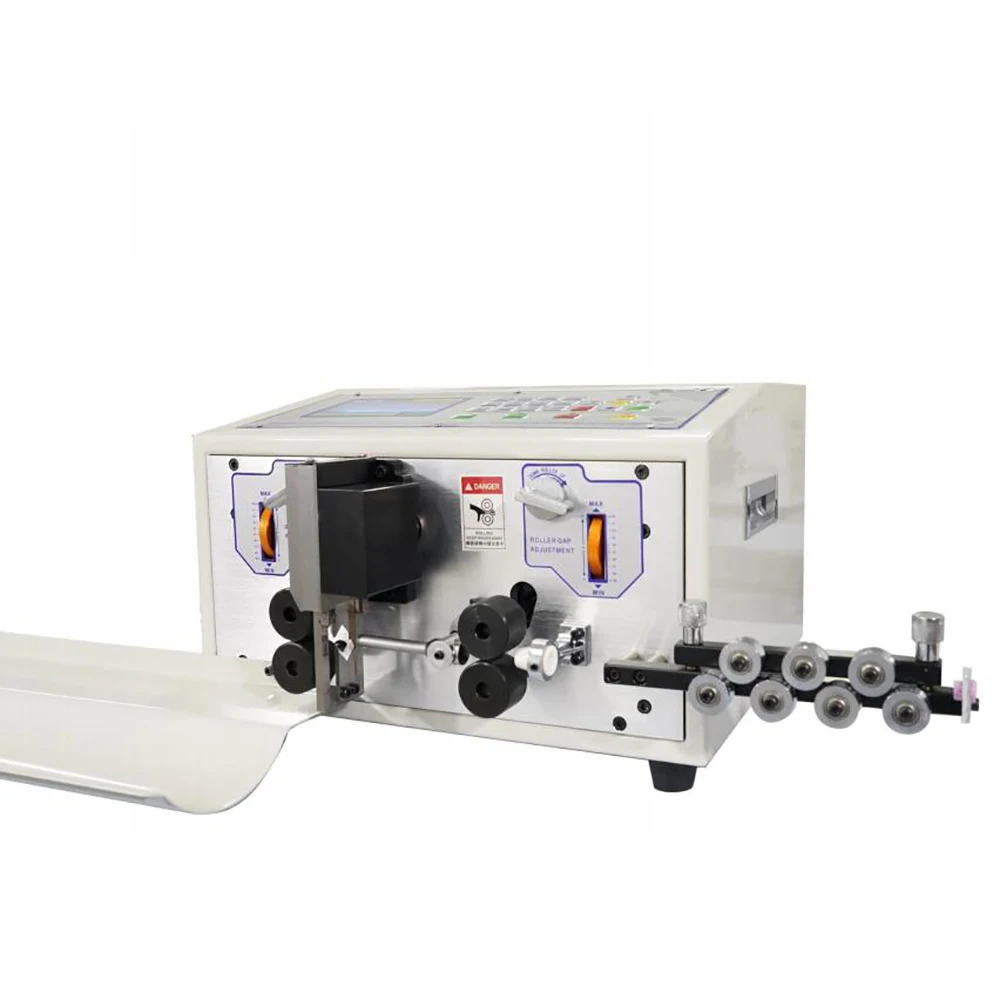 SWT508-E Computer Sheathed Cable Wire Stripping Cutting Peeling Machine for cable crimping and peeling from 0.1-8mm²
SWT508-E Computer Sheathed Cable Wire Stripping Cutting Peeling Machine for cable crimping and peeling from 0.1-8mm²