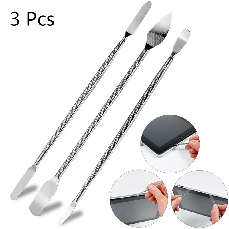 3Pcs Metal Spudger Stainless Steel Scraper Phone Screen Opening Repair for iPhone Computer Laptop Tablet PC Disassembly Tools
3Pcs Metal Spudger Stainless Steel Scraper Phone Screen Opening Repair for iPhone Computer Laptop Tablet PC Disassembly Tools