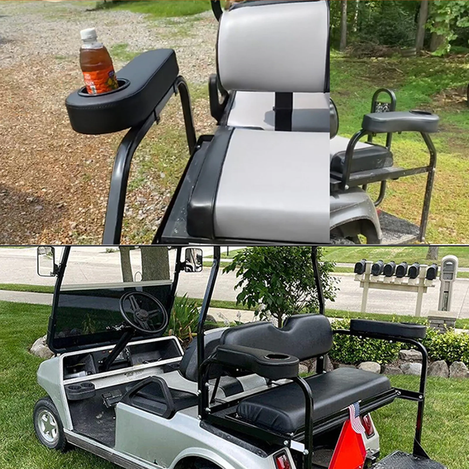 Universal Golf Cart Rear Seat Armrest Cover Arm Rest With Cup Holder For Club Car EZGO Golf Yama-ha Seat Cover Protect For
Universal Golf Cart Rear Seat Armrest Cover Arm Rest With Cup Holder For Club Car EZGO Golf Yama-ha Seat Cover Protect For