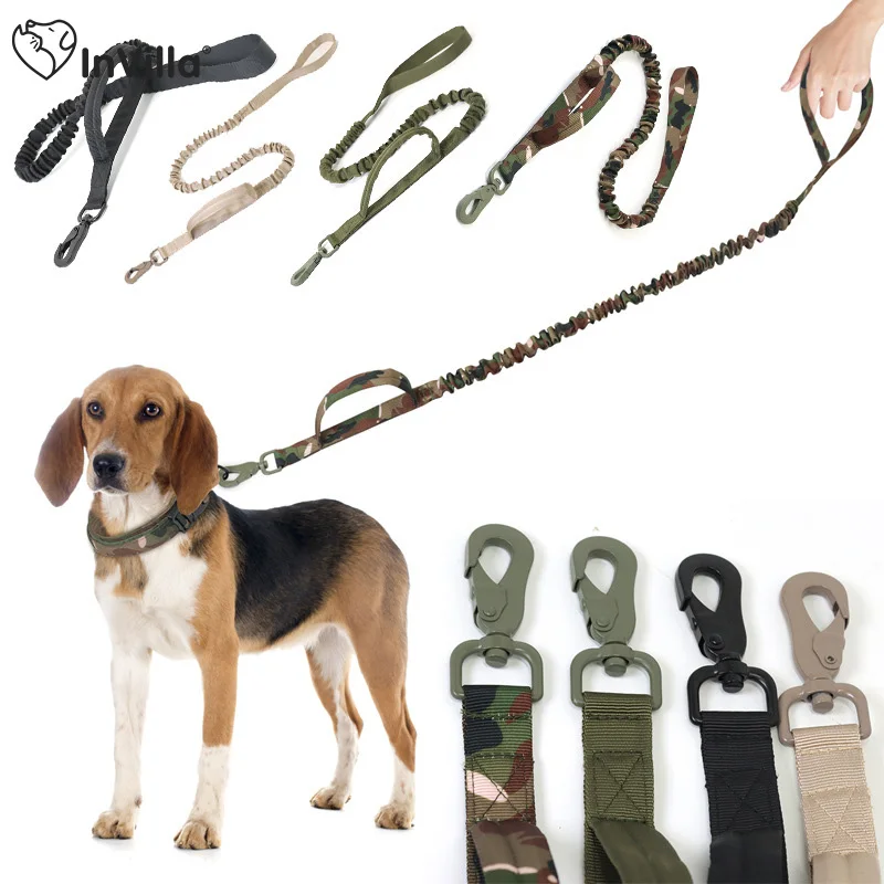 InVilla Tactical Bungee Dog Leash 2 Handle Quick Release Cat Dog Pet Leash Elastic Leads Rope Military Dog Training Leashes
InVilla Tactical Bungee Dog Leash 2 Handle Quick Release Cat Dog Pet Leash Elastic Leads Rope Military Dog Training Leashes