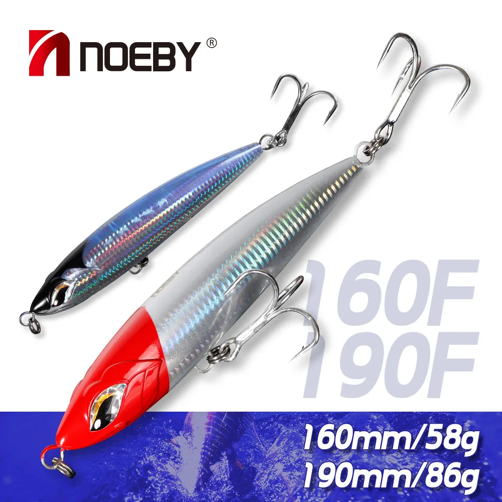 Noeby Pencil Fishing Lure 16cm 58g 19cm 86g Topwater Wobblers Surface Artificial Hard Bait for Sea Fishing Big Game Lures
Noeby Pencil Fishing Lure 16cm 58g 19cm 86g Topwater Wobblers Surface Artificial Hard Bait for Sea Fishing Big Game Lures